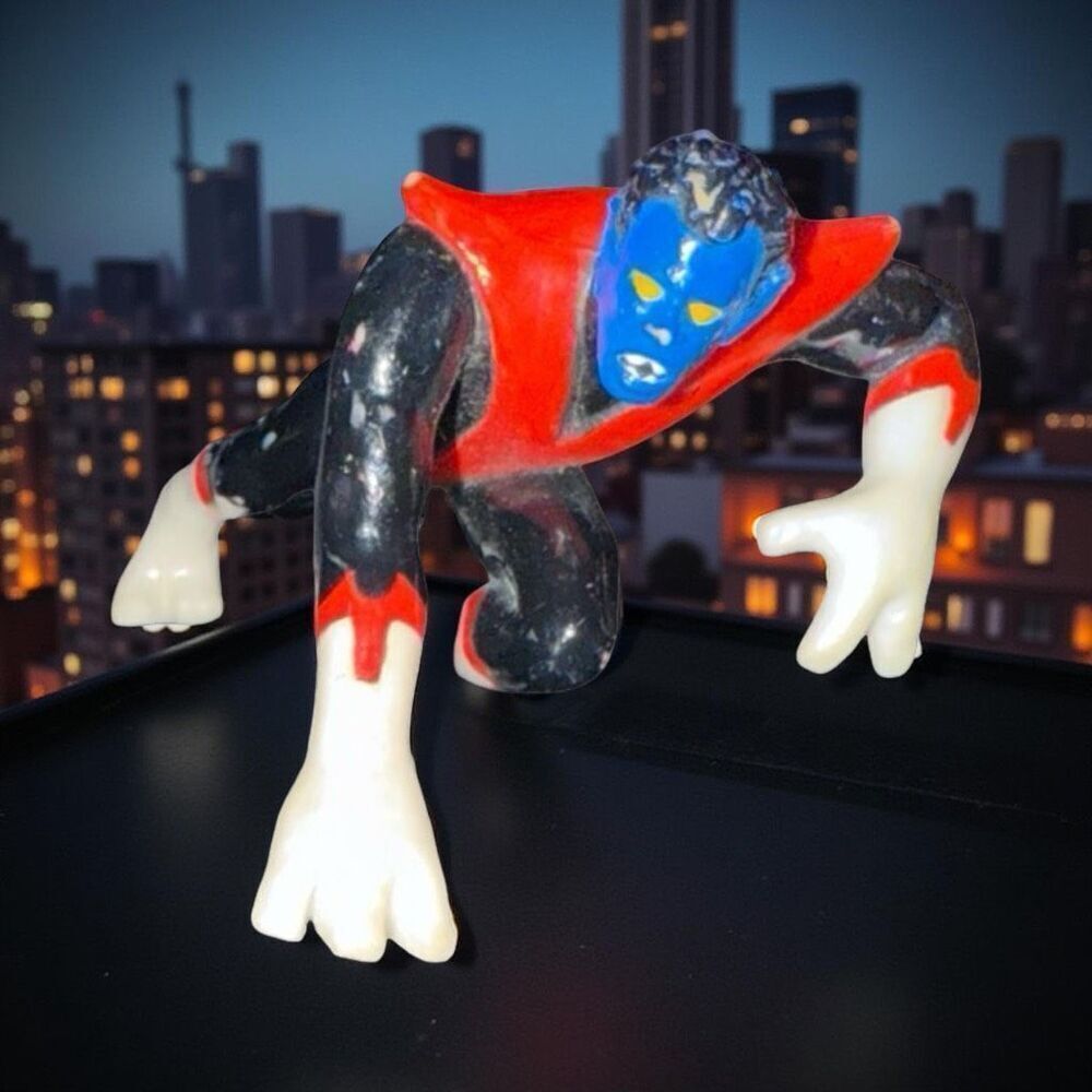 Vintage 1991 Marvel Comics Nightcrawler Action Figure 2.5” B2